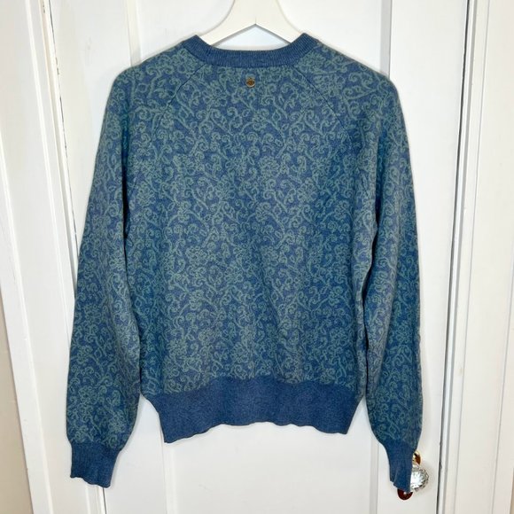 Sherpa Adventure Gear Cotton & Cashmere Crewneck Jacquard Sweater - L - Picture 2 of 6